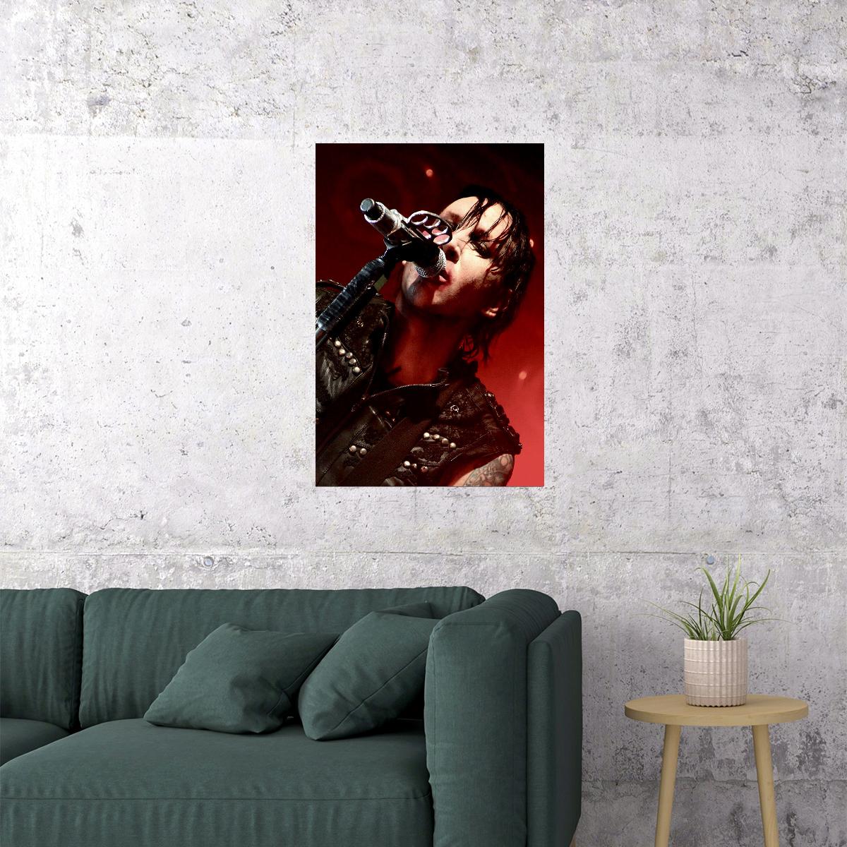 Marilyn Manson Actress Rock Musician Poster Wall Art Print Home Wall Decor