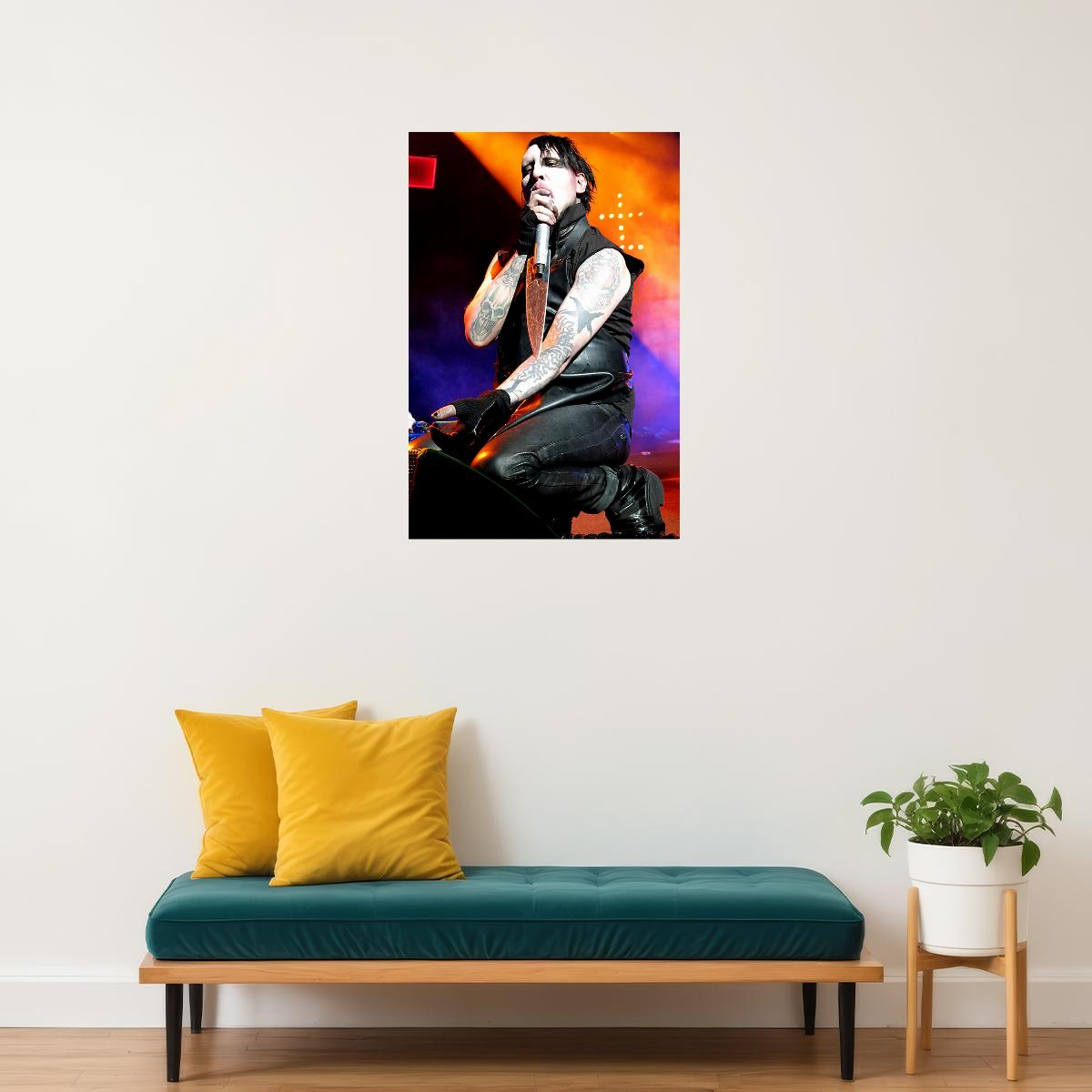 Marilyn Manson Actress Singer Musician Poster Wall Art Print Home Wall Decor