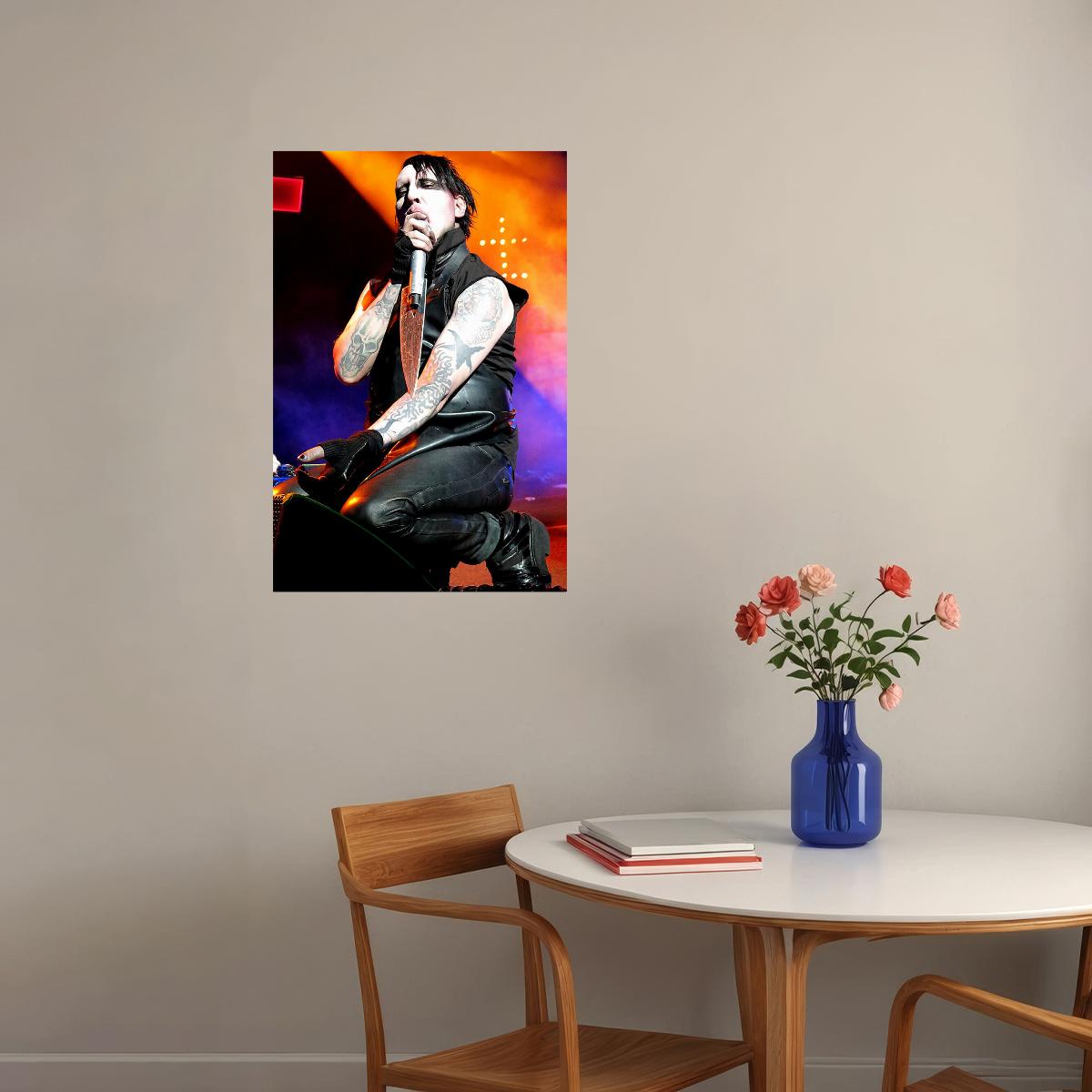Marilyn Manson Actress Singer Musician Poster Wall Art Print Home Wall Decor