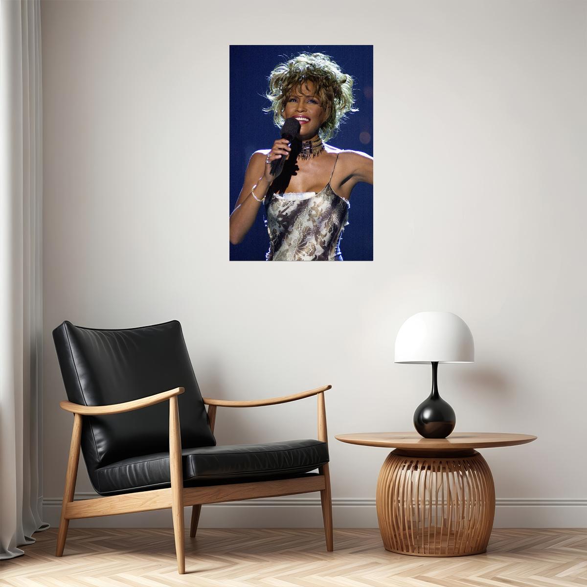 Whitney Houston Singer Musician Artist Poster Wall Art Print Home Wall Decor