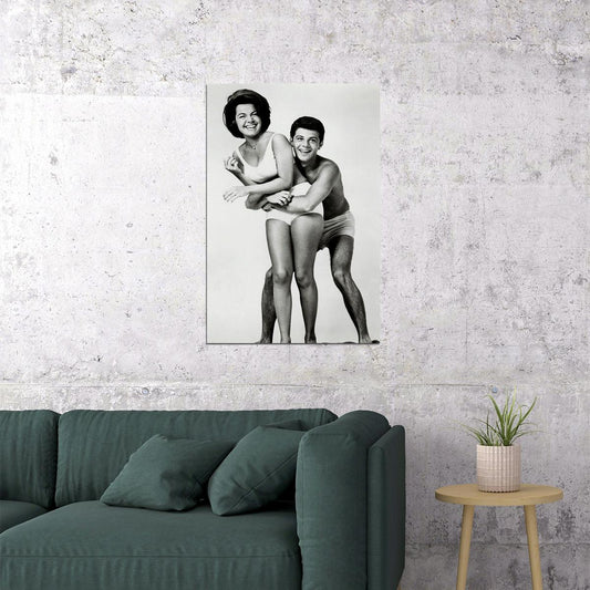 Funicello And Avalon In Beach Party Movie Comedy Poster Wall Art Print Home Wall Decor