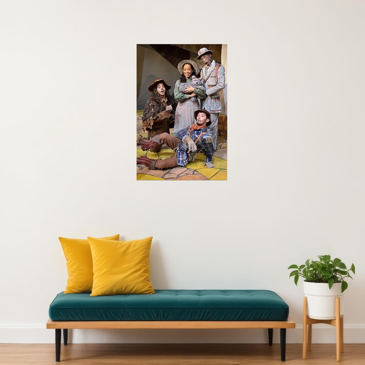 Cast Of The Wizard Of Oz Movie Action Poster Wall Art Print Home Wall Decor