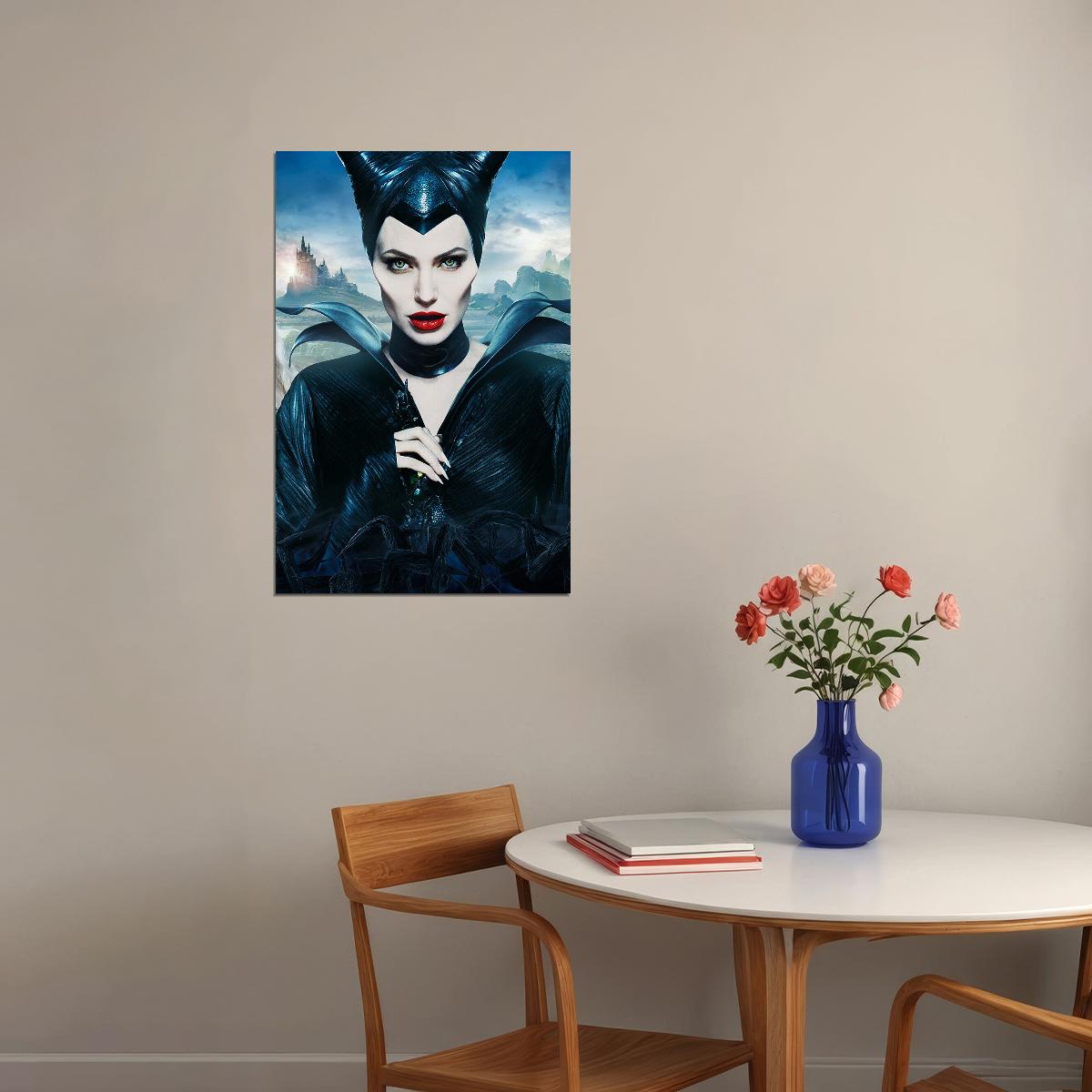 Maleficent Angelina Jolie Movie Action Poster Wall Art Print Home Wall Decor