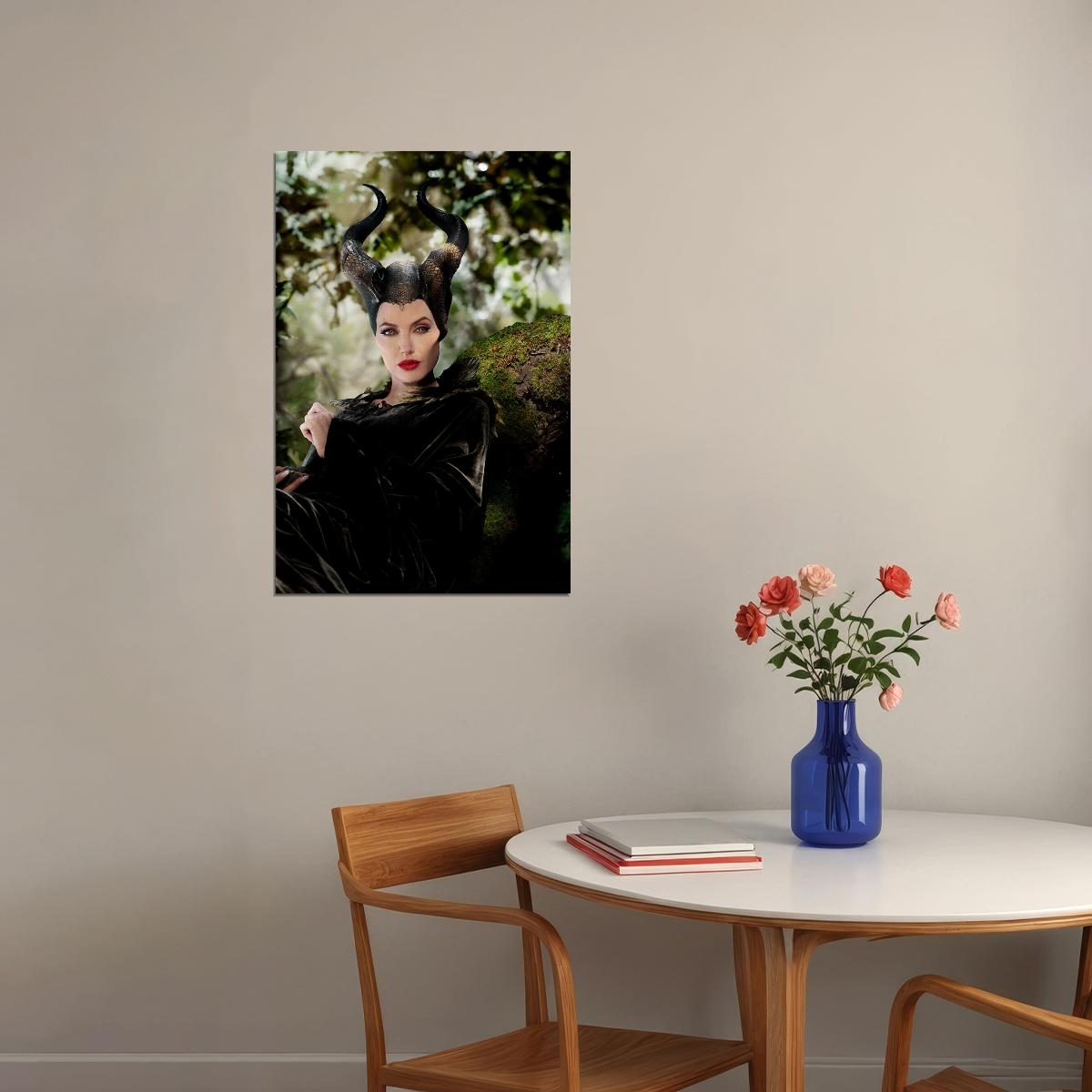 Maleficent Angelina Jolie Movie Action Poster Wall Art Print Home Wall Decor