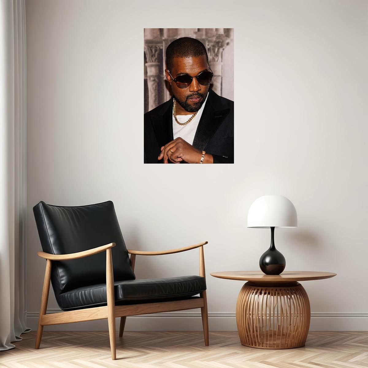 Kanye West Hip Hop Rap Music Singer Songwriter Poster Wall Art Print Home Wall Decor