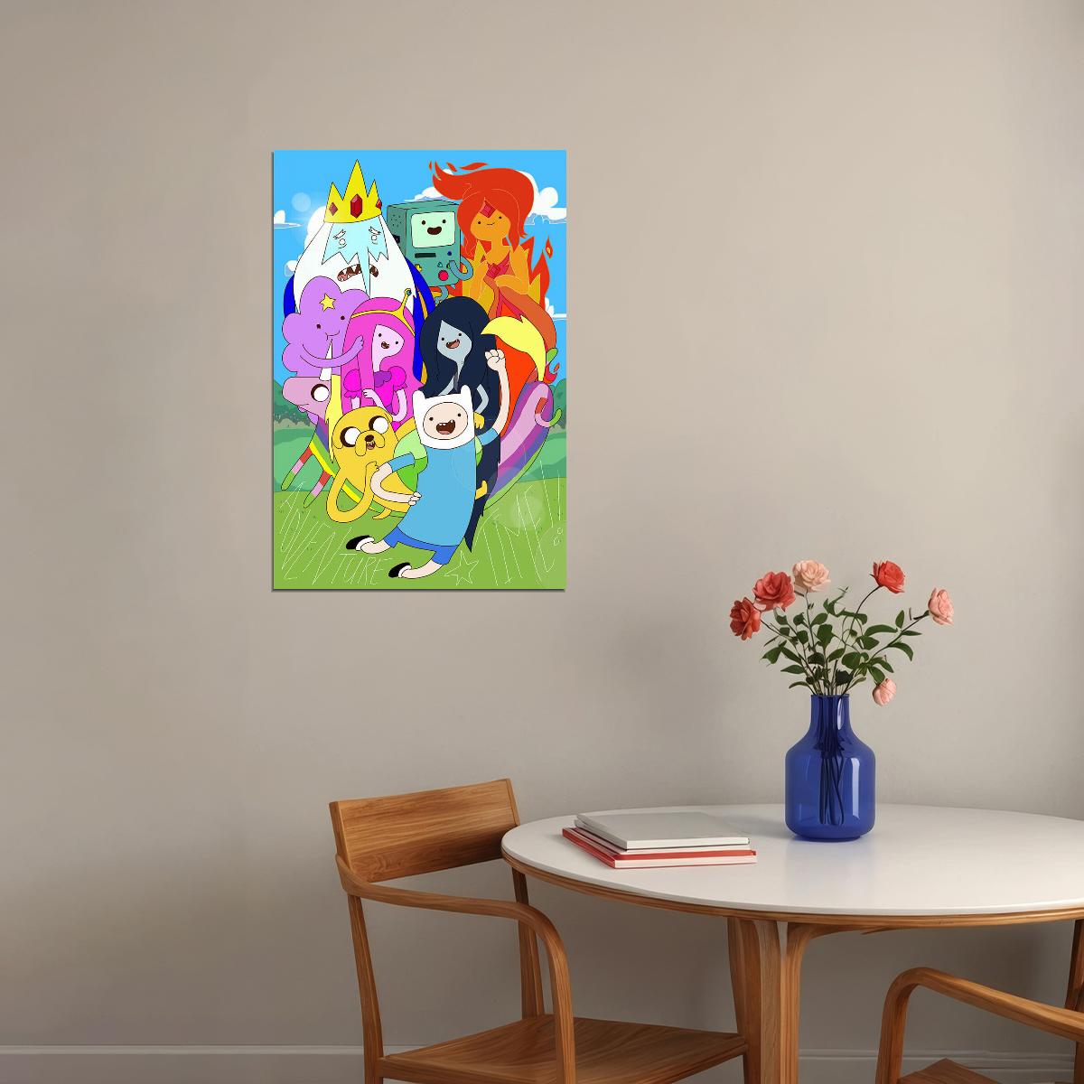 Adventure Time Movie Animation Action Poster Wall Art Print Home Wall Decor