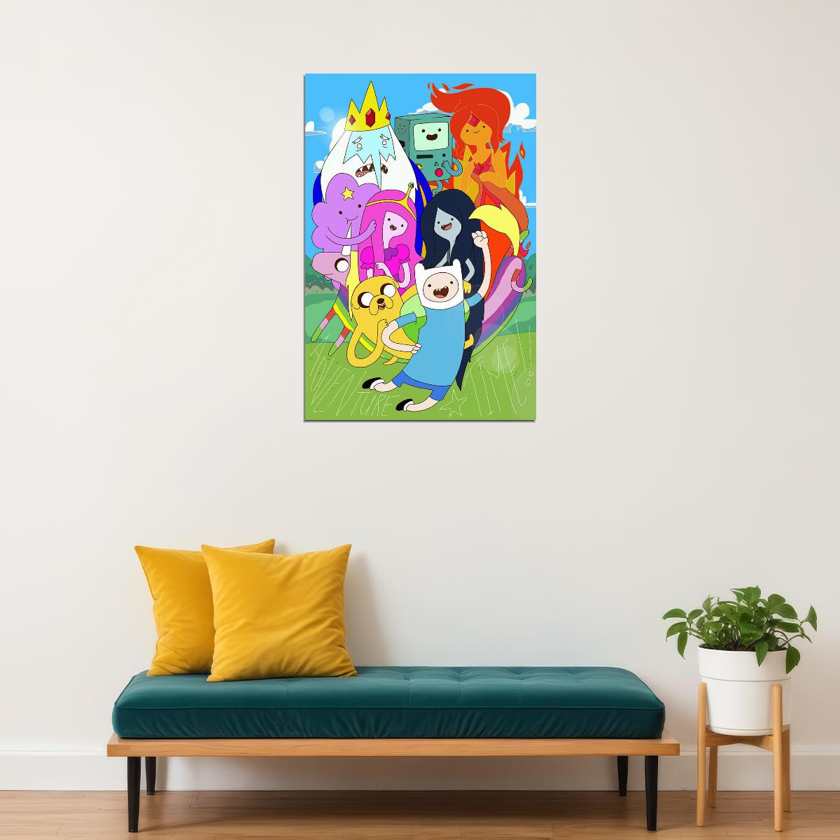 Adventure Time Movie Animation Action Poster Wall Art Print Home Wall Decor