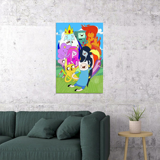 Adventure Time Movie Animation Action Poster Wall Art Print Home Wall Decor