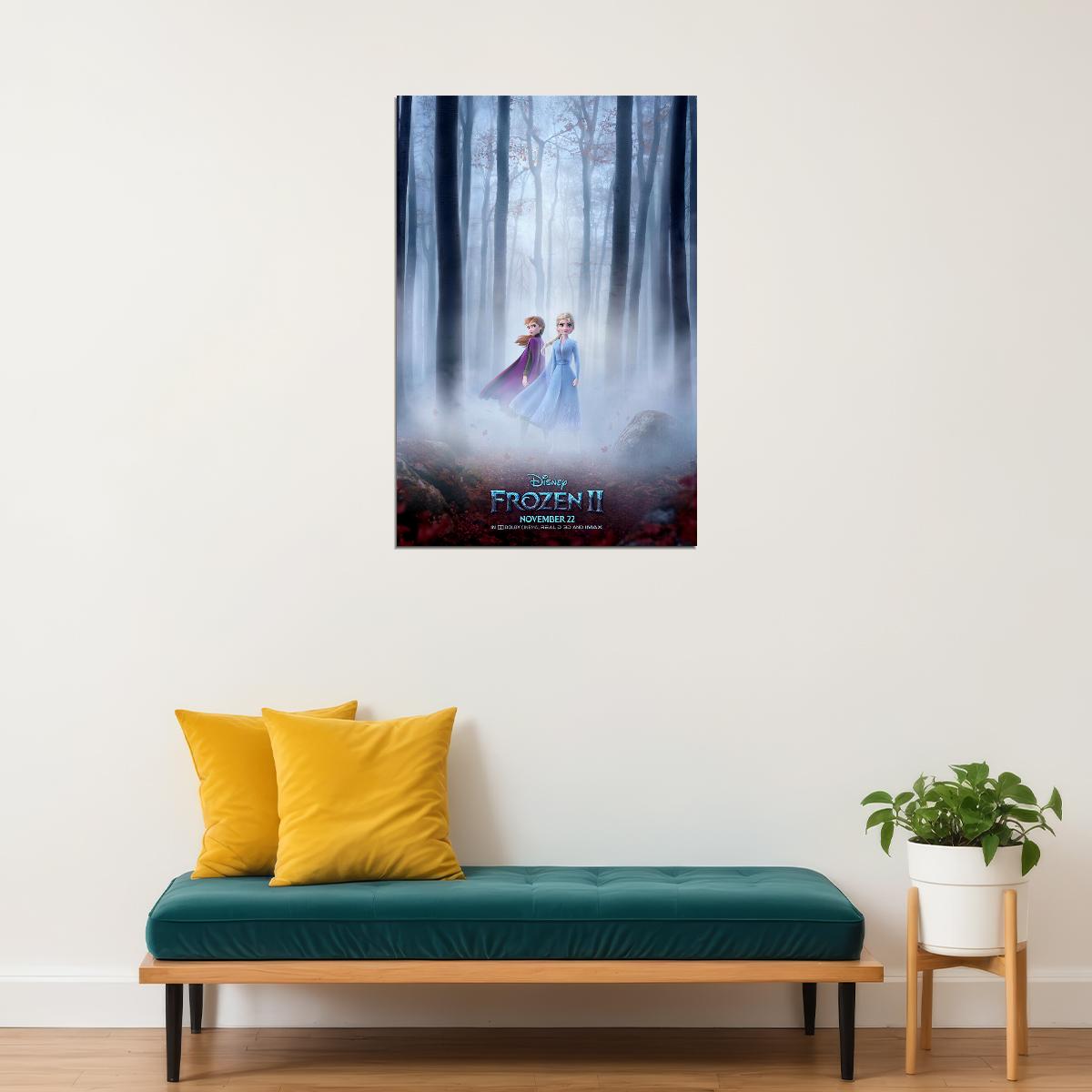 Frozen 2 Movie Animation Adventure Comedy Poster Wall Art Print Home Wall Decor