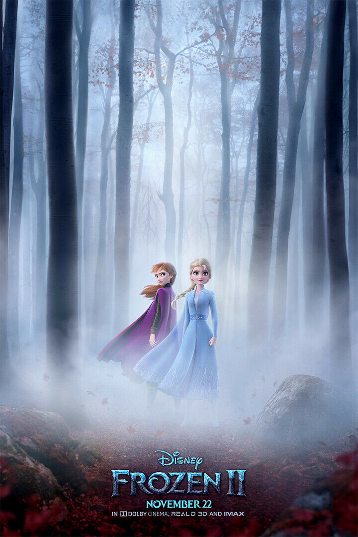 Frozen 2 Movie Animation Adventure Comedy Poster Wall Art Print Home Wall Decor