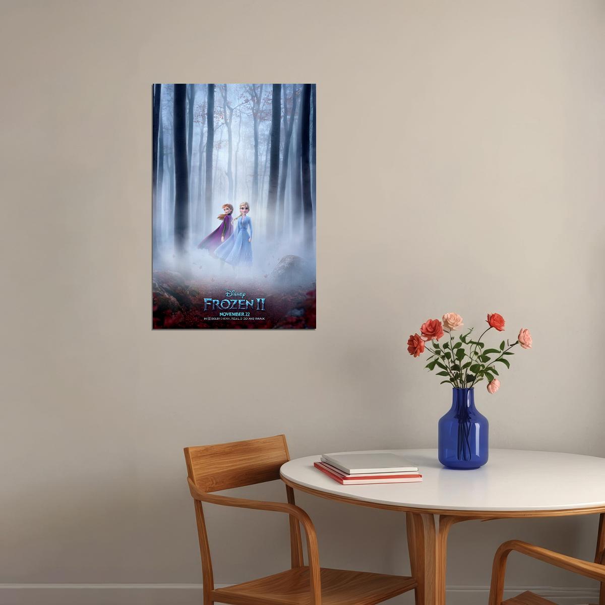 Frozen 2 Movie Animation Adventure Comedy Poster Wall Art Print Home Wall Decor