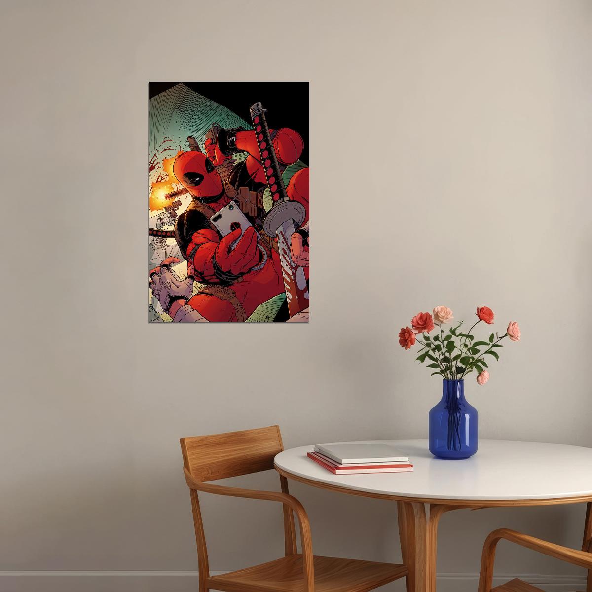 Deadpool Superheroes Comic Movie Poster Wall Art Print Home Wall Decor