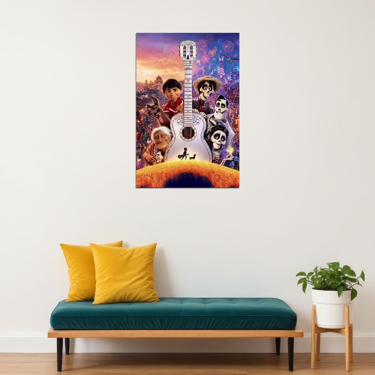 Coco Movie Animation Adventure Poster Wall Art Print Home Wall Decor