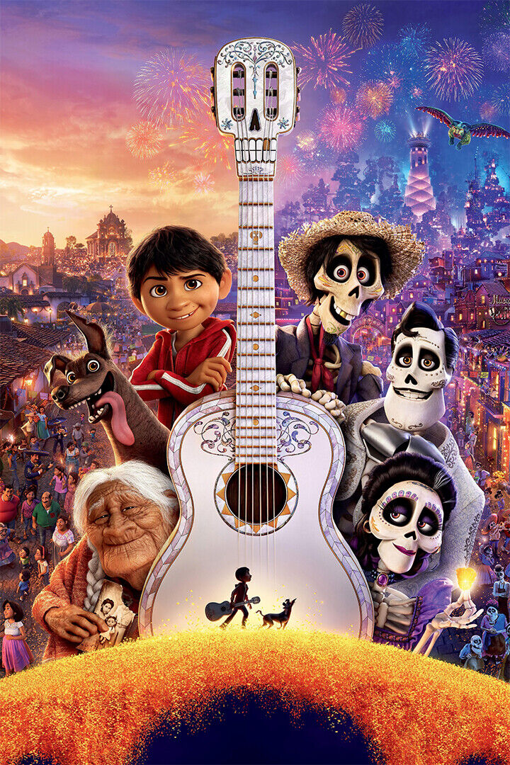 Coco Movie Animation Adventure Poster Wall Art Print Home Wall Decor