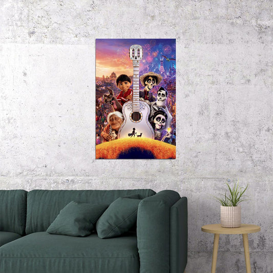 Coco Movie Animation Adventure Poster Wall Art Print Home Wall Decor