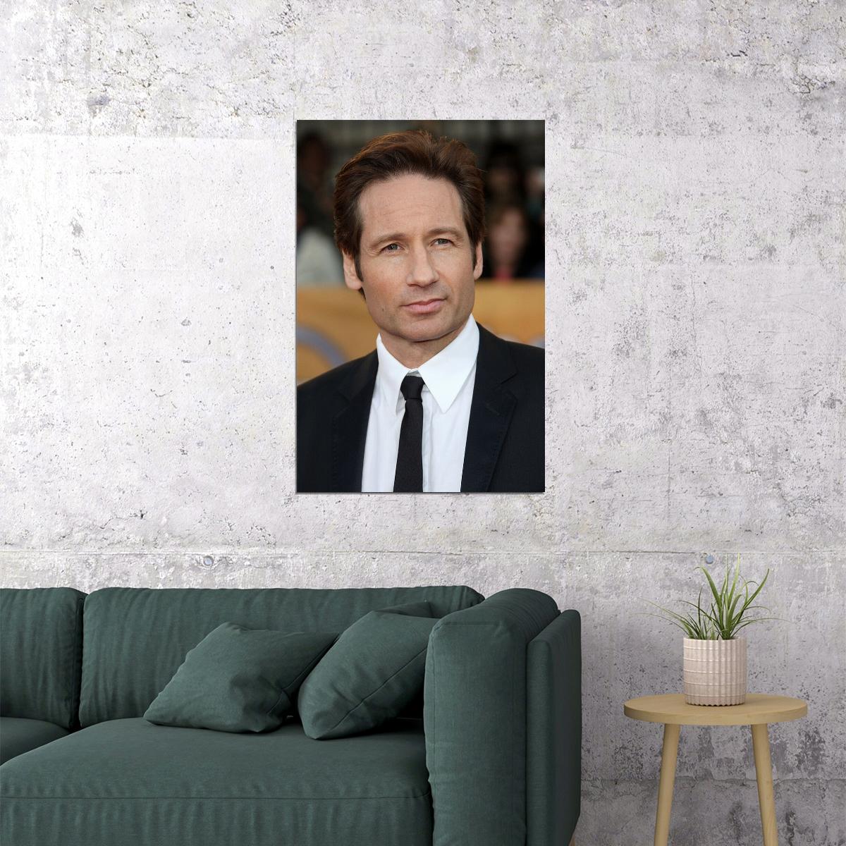 David Duchovny American Tv And Movie Actor Poster Wall Art Print Home Wall Decor