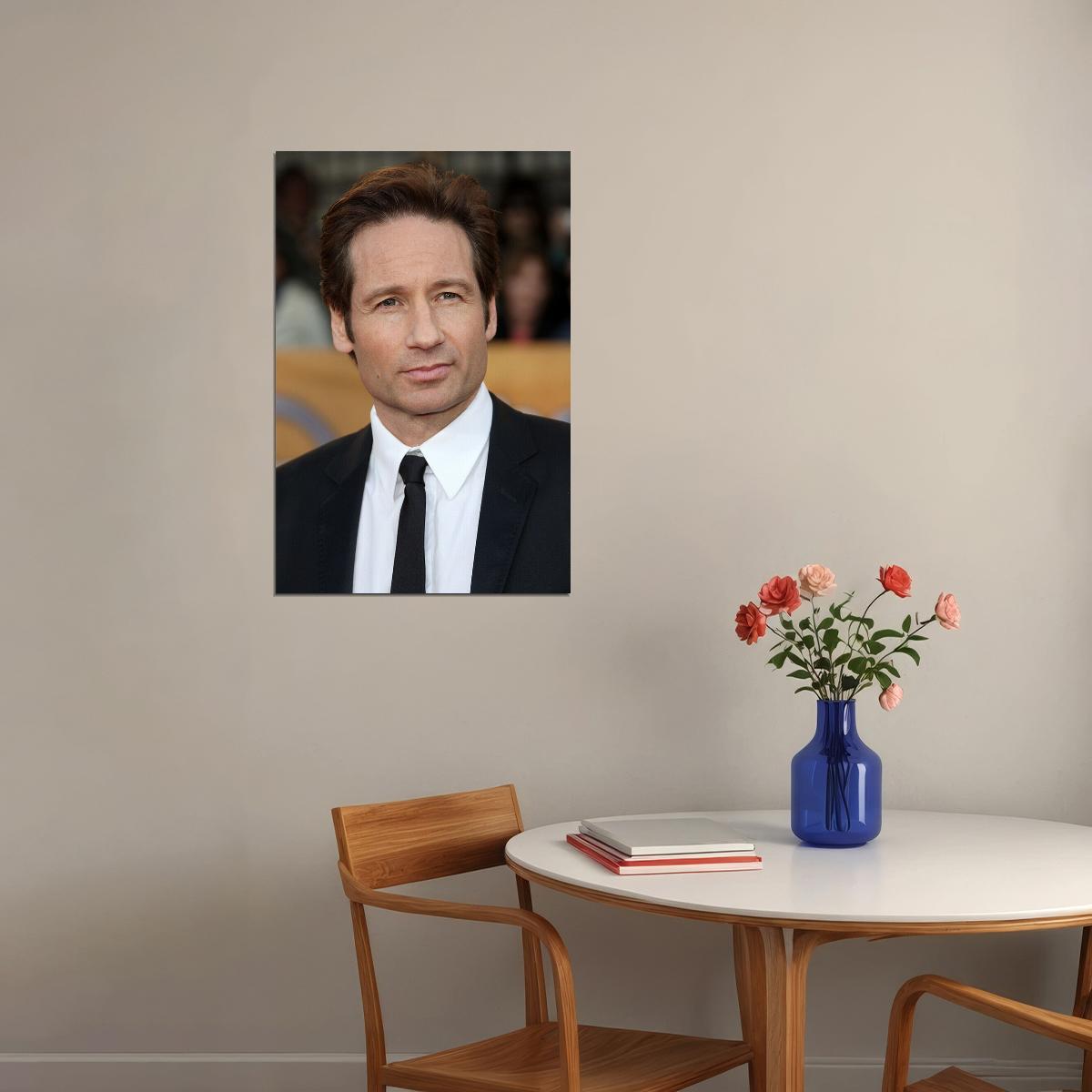 David Duchovny American Tv And Movie Actor Poster Wall Art Print Home Wall Decor