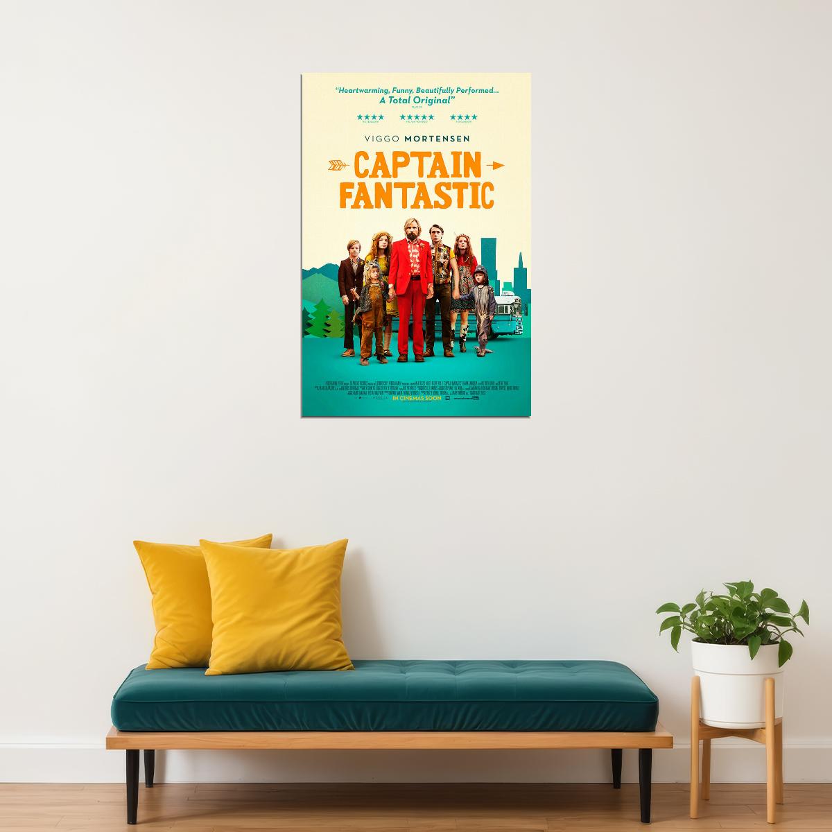 Captain Fantastic Classic Movie Poster Wall Art Print Home Wall Decor