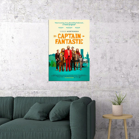 Captain Fantastic Classic Movie Poster Wall Art Print Home Wall Decor