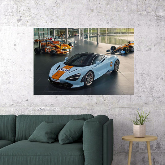 Mclaren Mso 720s Formula Racing Cars Poster Wall Art Print Home Wall Decor
