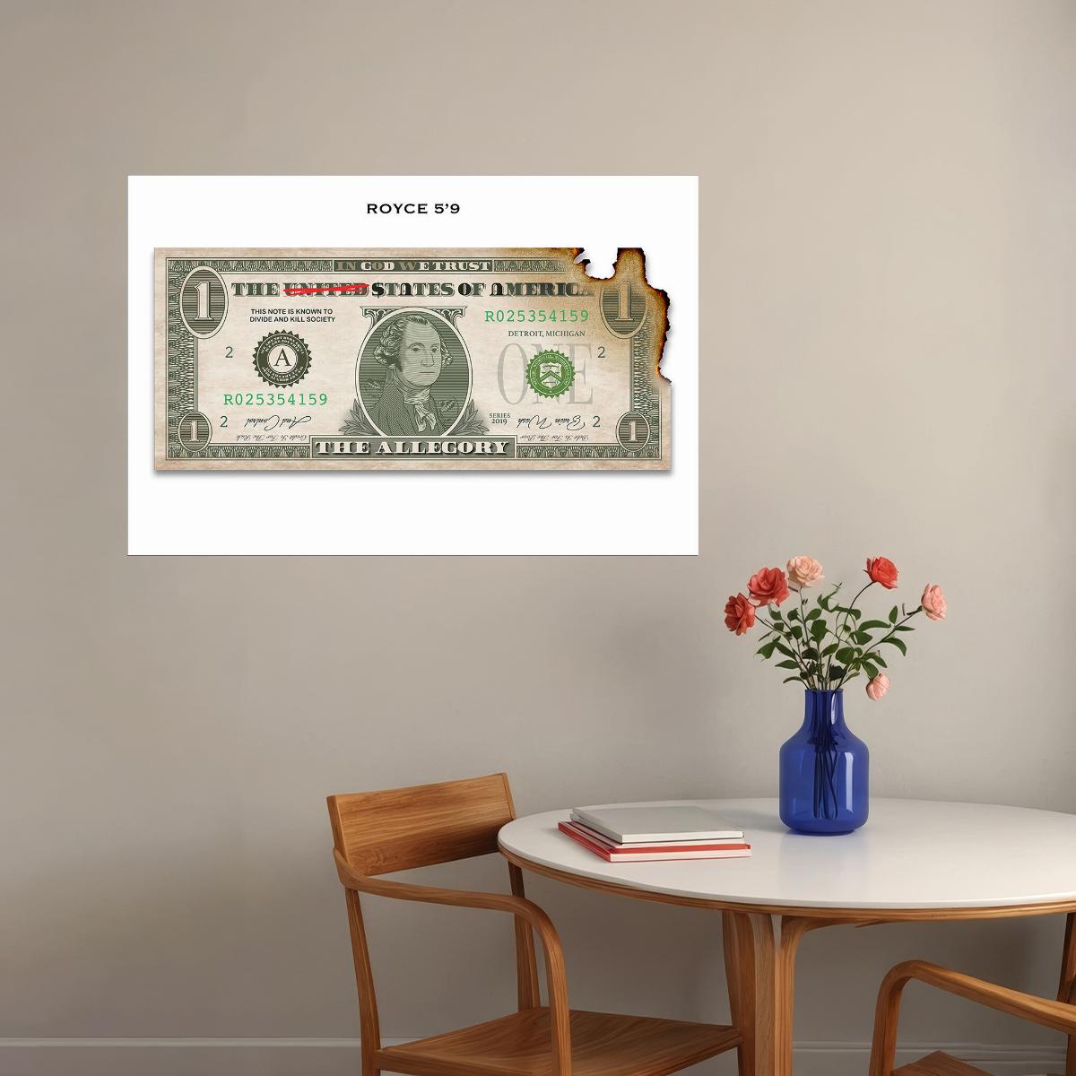 Rapper Royce Da 5'9" The Allegory Music Album Poster Wall Art Print Home Wall Decor