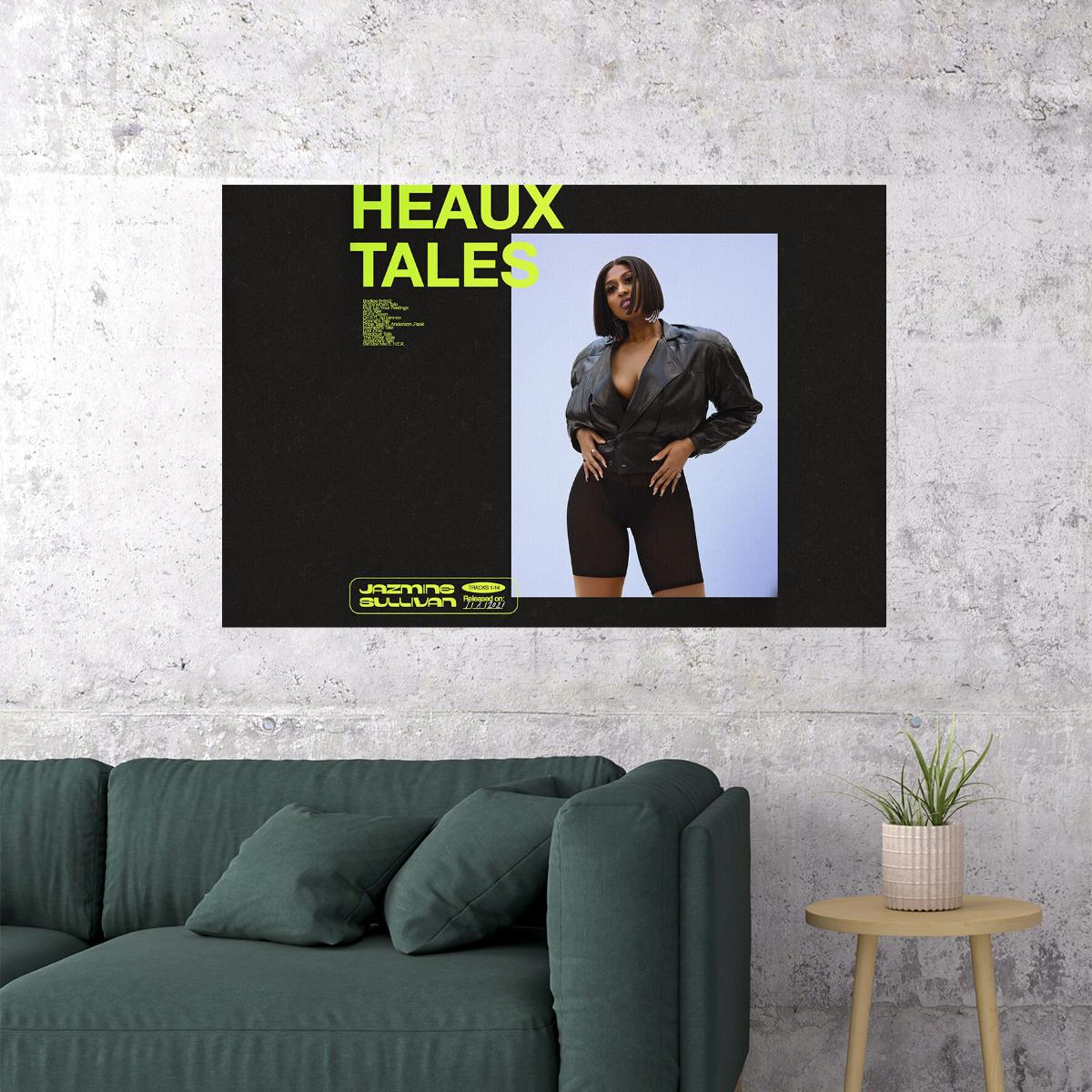 Jazmine Sullivan Heaux Tales Music Album Poster Wall Art Print Home Wall Decor