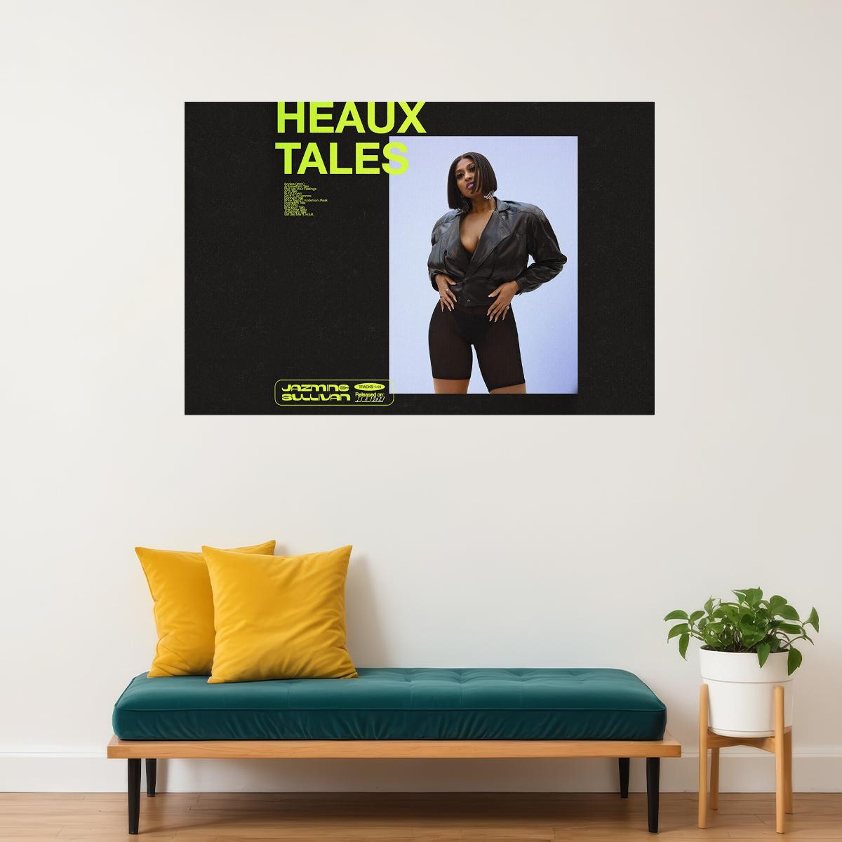 Jazmine Sullivan Heaux Tales Music Album Poster Wall Art Print Home Wall Decor
