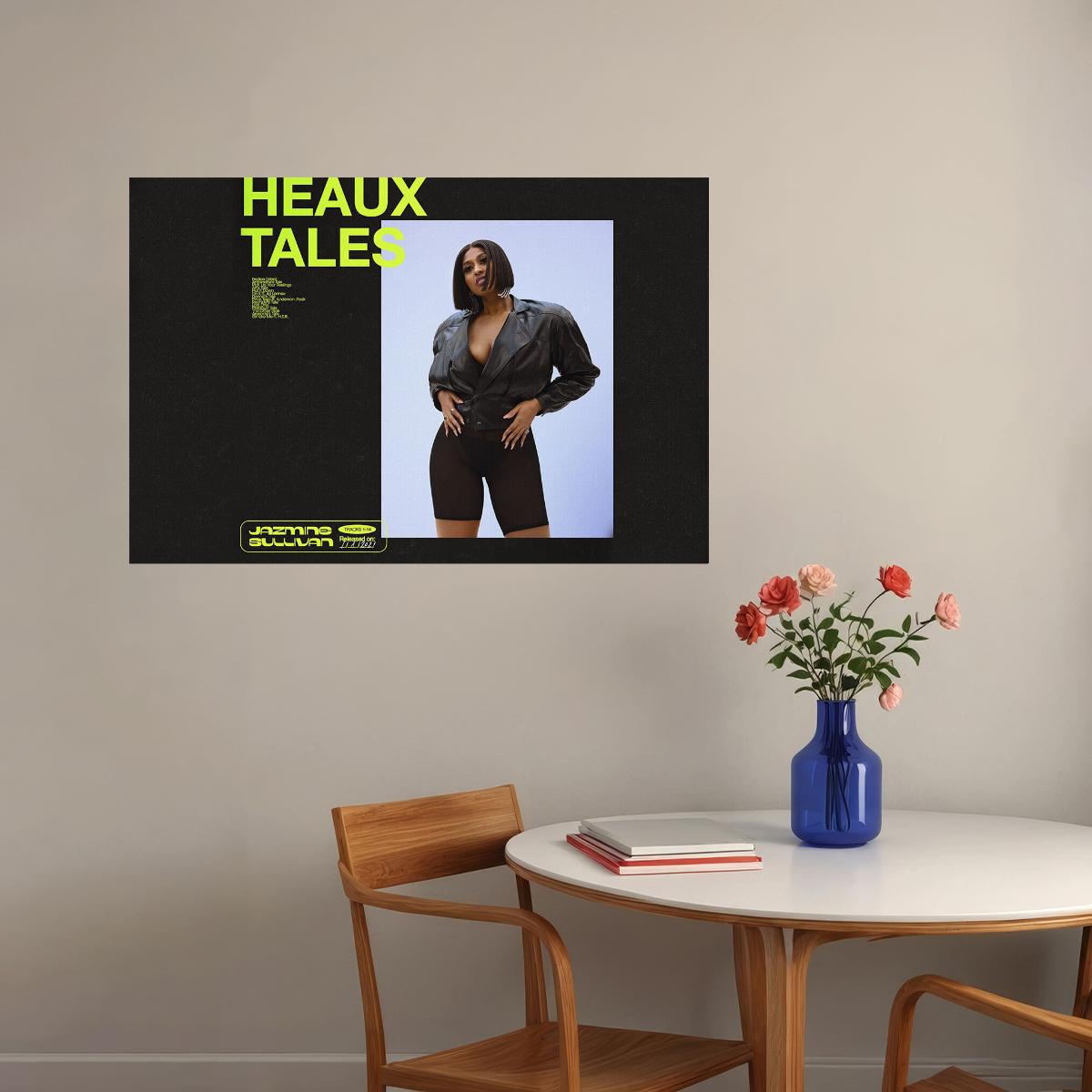 Jazmine Sullivan Heaux Tales Music Album Poster Wall Art Print Home Wall Decor