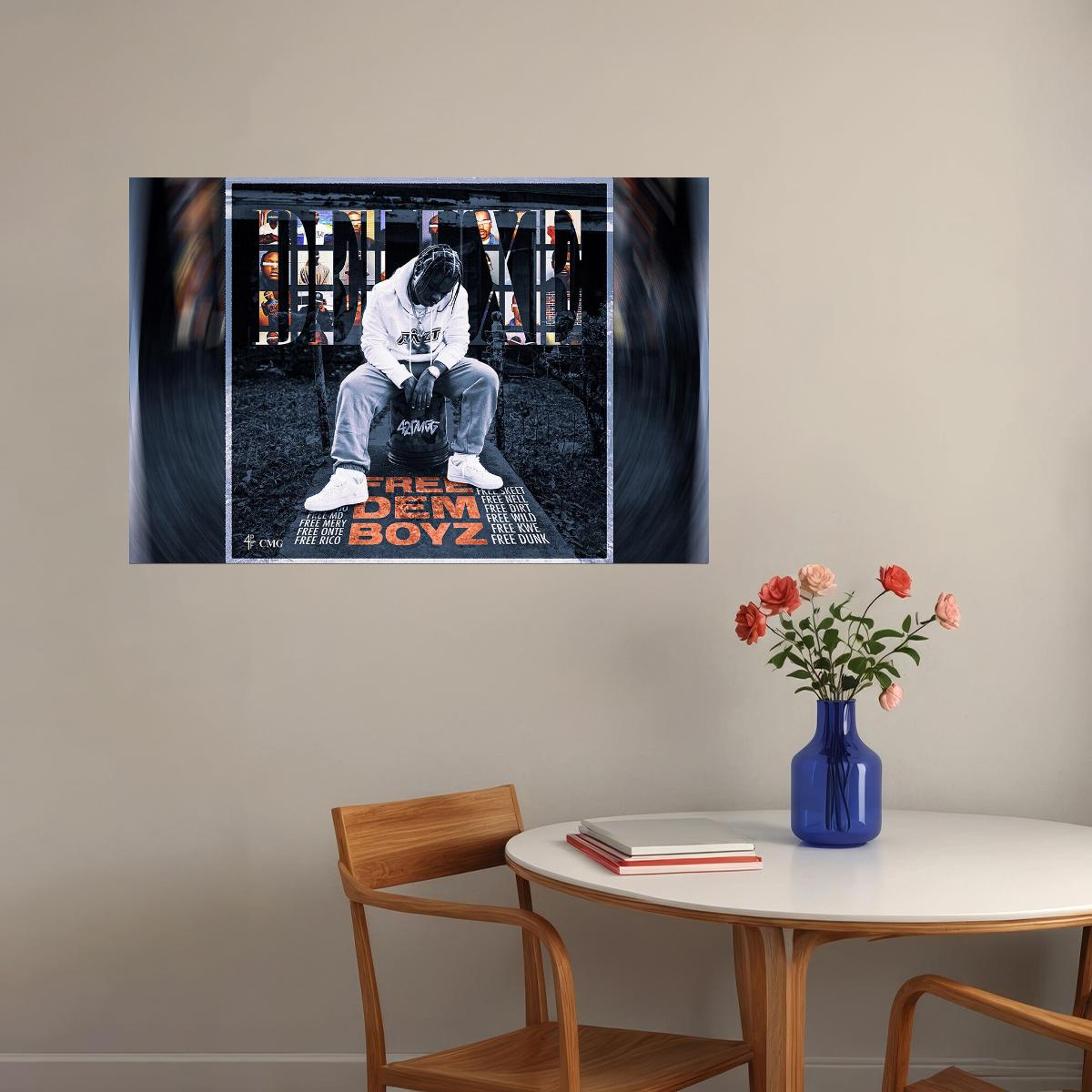 42 Dugg Rapper Free Dem Boyz Music Album Poster Wall Art Print Home Wall Decor