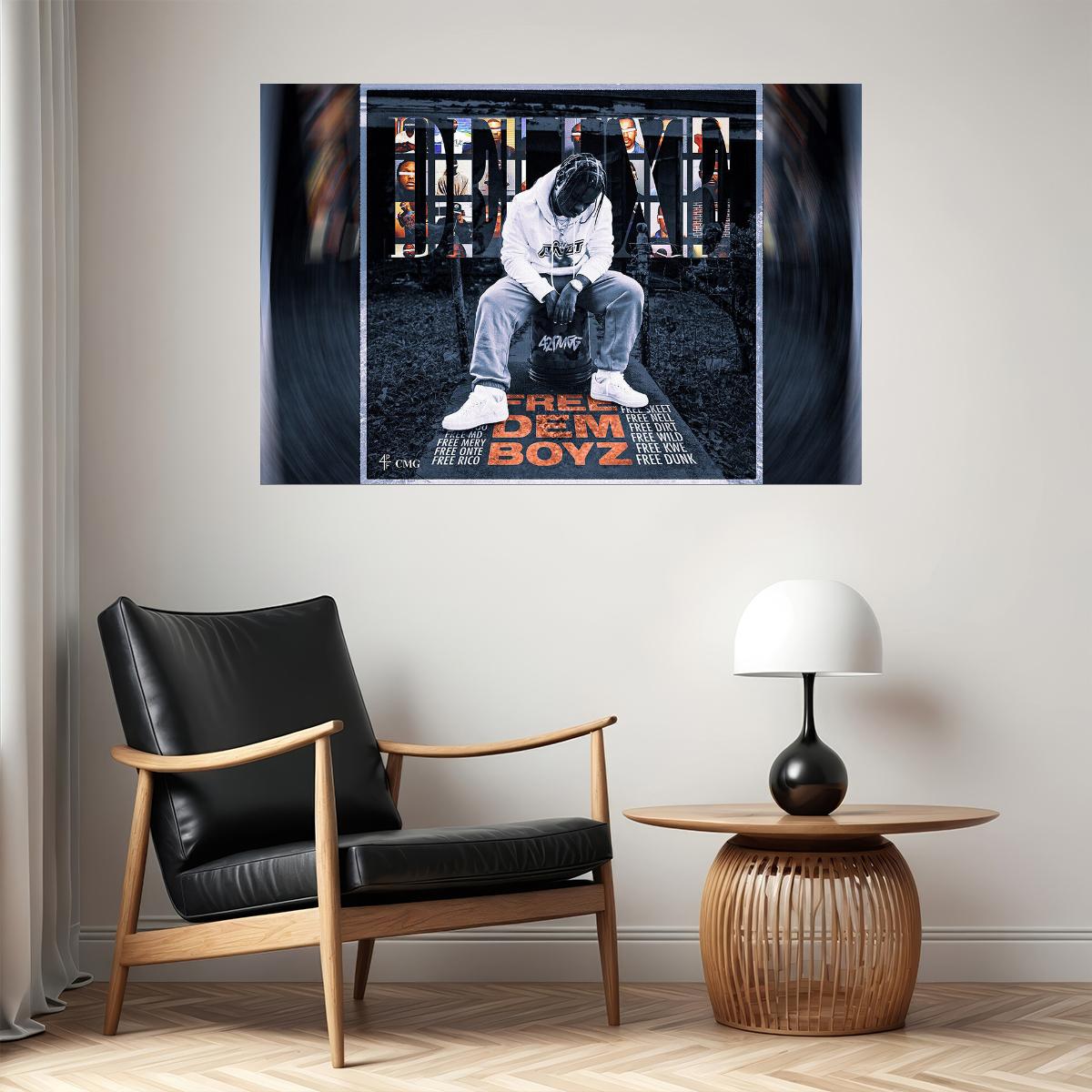42 Dugg Rapper Free Dem Boyz Music Album Poster Wall Art Print Home Wall Decor