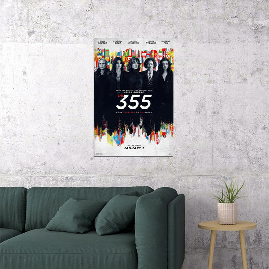 The 355 Movie Action Adventure Thriller Poster Wall Art Print Home Wall Decor
