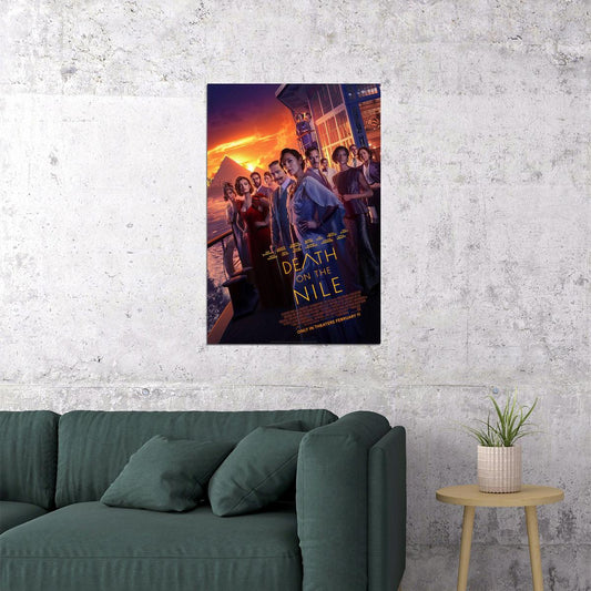 Death On The Nile Movie Crime Drama Mystery Poster Wall Art Print Home Wall Decor