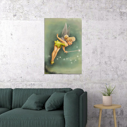 Tinker Bell Fairy Animaiton Movie Poster Wall Art Print Home Wall Decor