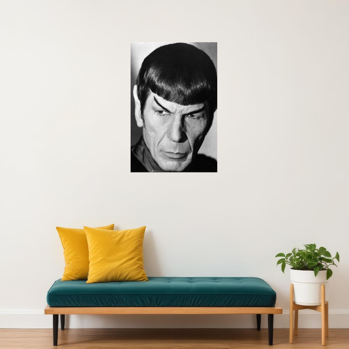 Leonard Nimoy As Mr Spock Director Musician Poster Wall Art Print Home Wall Decor