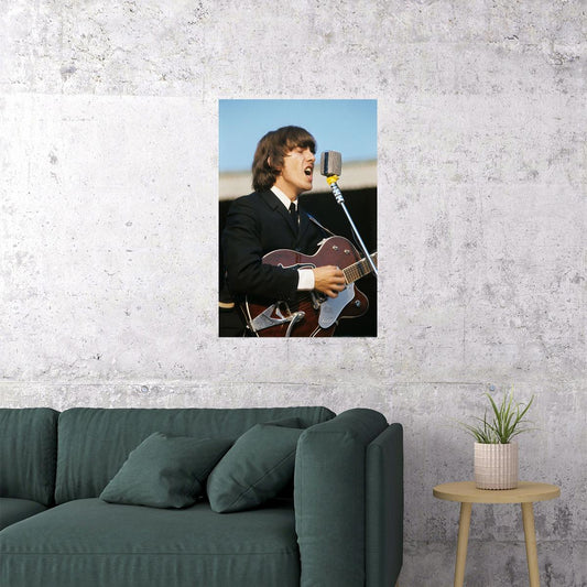 Guitarist George Harrison Rock Musician Poster Wall Art Print Home Wall Decor