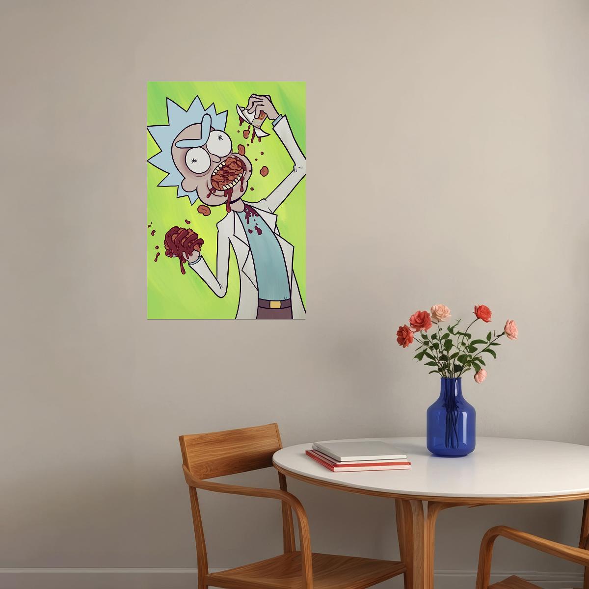 Rick And Morty Cartoon Funny Animation Movie Poster Wall Art Print Home Wall Decor