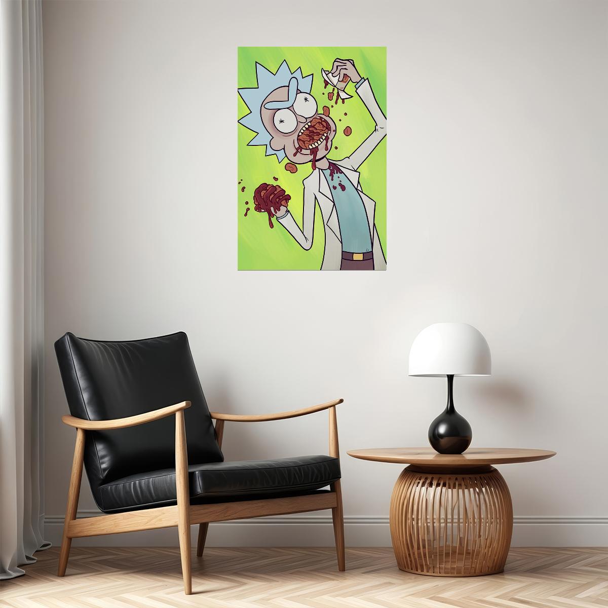 Rick And Morty Cartoon Funny Animation Movie Poster Wall Art Print Home Wall Decor