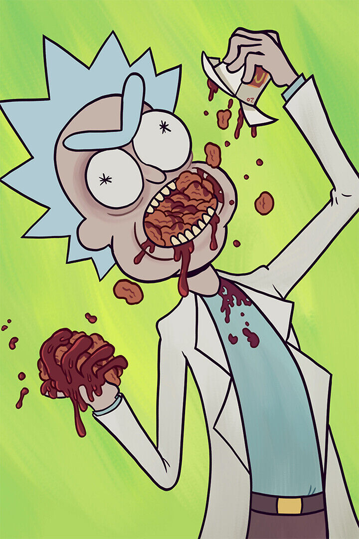 Rick And Morty Cartoon Funny Animation Movie Poster Wall Art Print Home Wall Decor