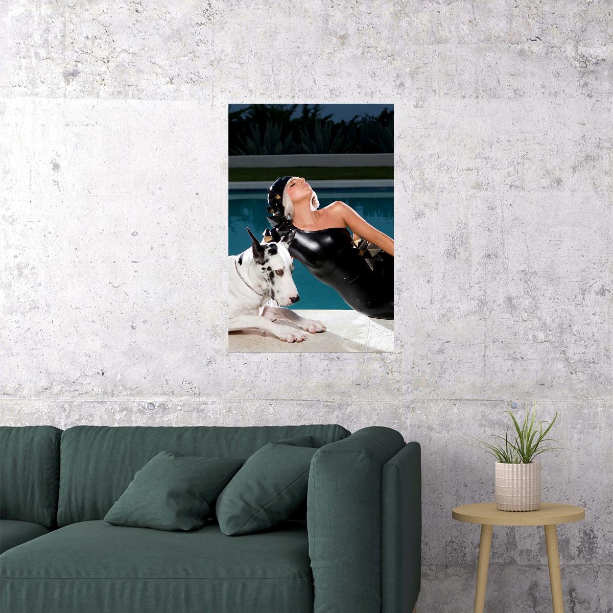 Lady Gaga Poker Face Music Album Poster Wall Art Print Home Wall Decor