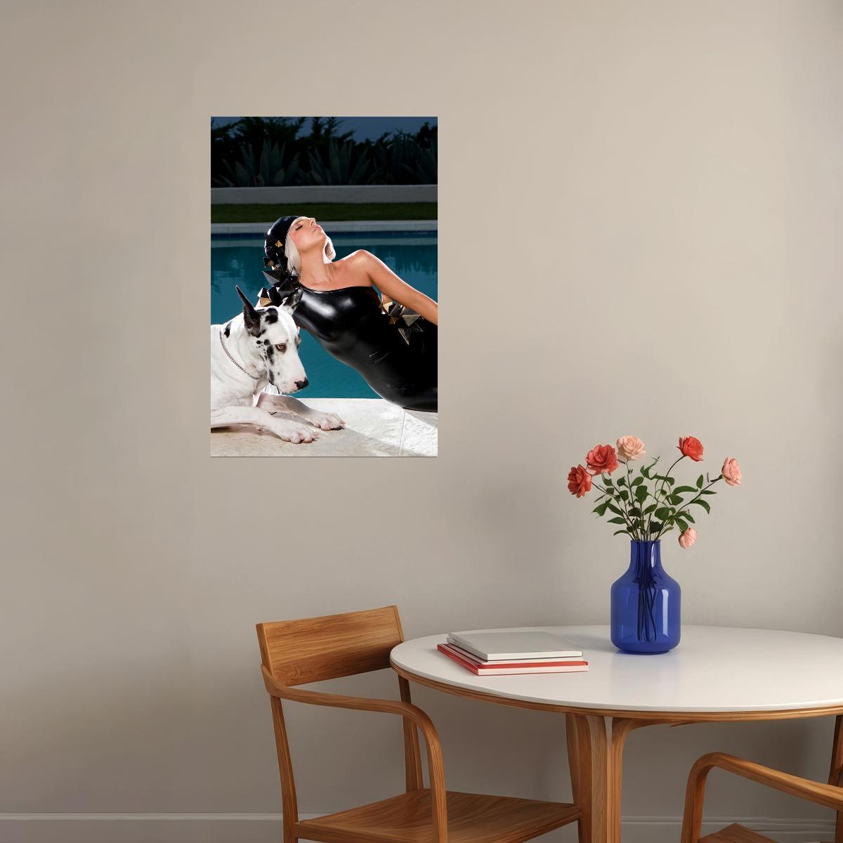 Lady Gaga Poker Face Music Album Poster Wall Art Print Home Wall Decor