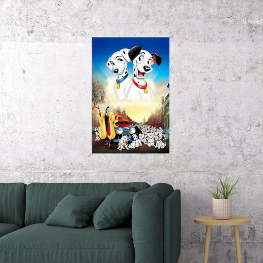 Puppies Dalmatian Dogs 101 Dalmatians Movie Poster Wall Art Print Home Wall Decor