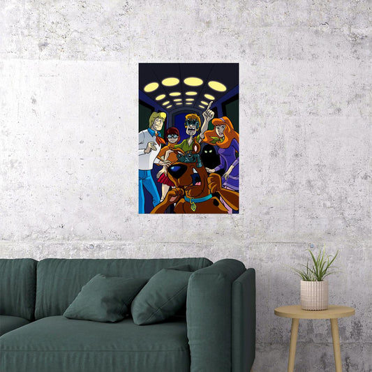 Scooby Doo Mystery Incorporate Shaggy Fred Cartoon Poster Wall Art Print Home Wall Decor