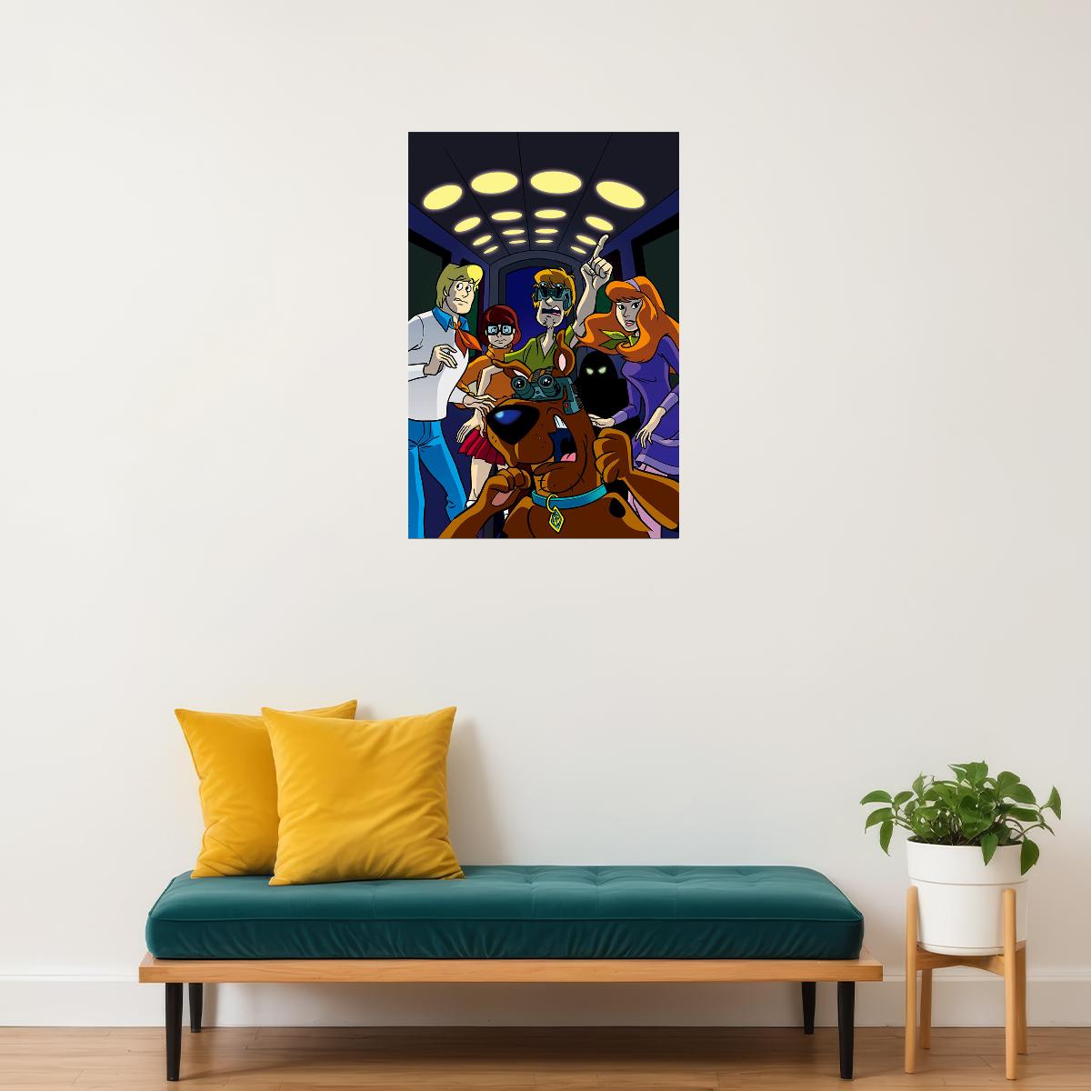 Scooby Doo Mystery Incorporate Shaggy Fred Cartoon Poster Wall Art Print Home Wall Decor