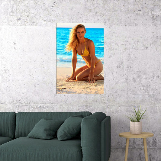 Caroline Wozniacki Swimsuit Model Tennis Player Poster Wall Art Print Home Wall Decor
