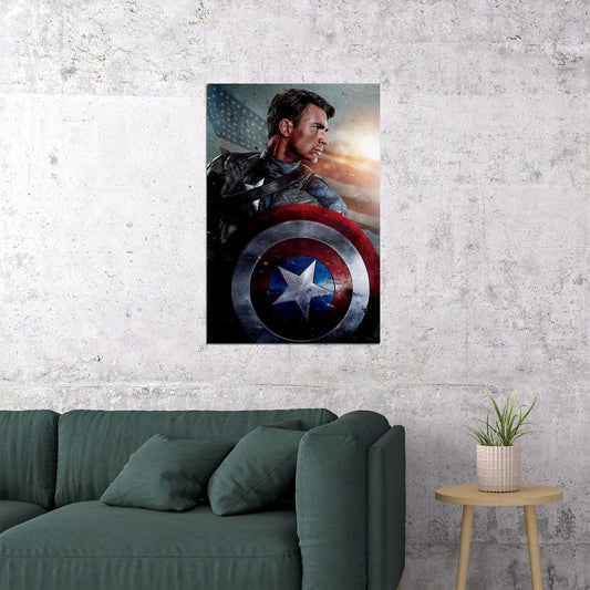 Captain America The First Avenger 2011 Movie Poster Wall Art Print Home Wall Decor