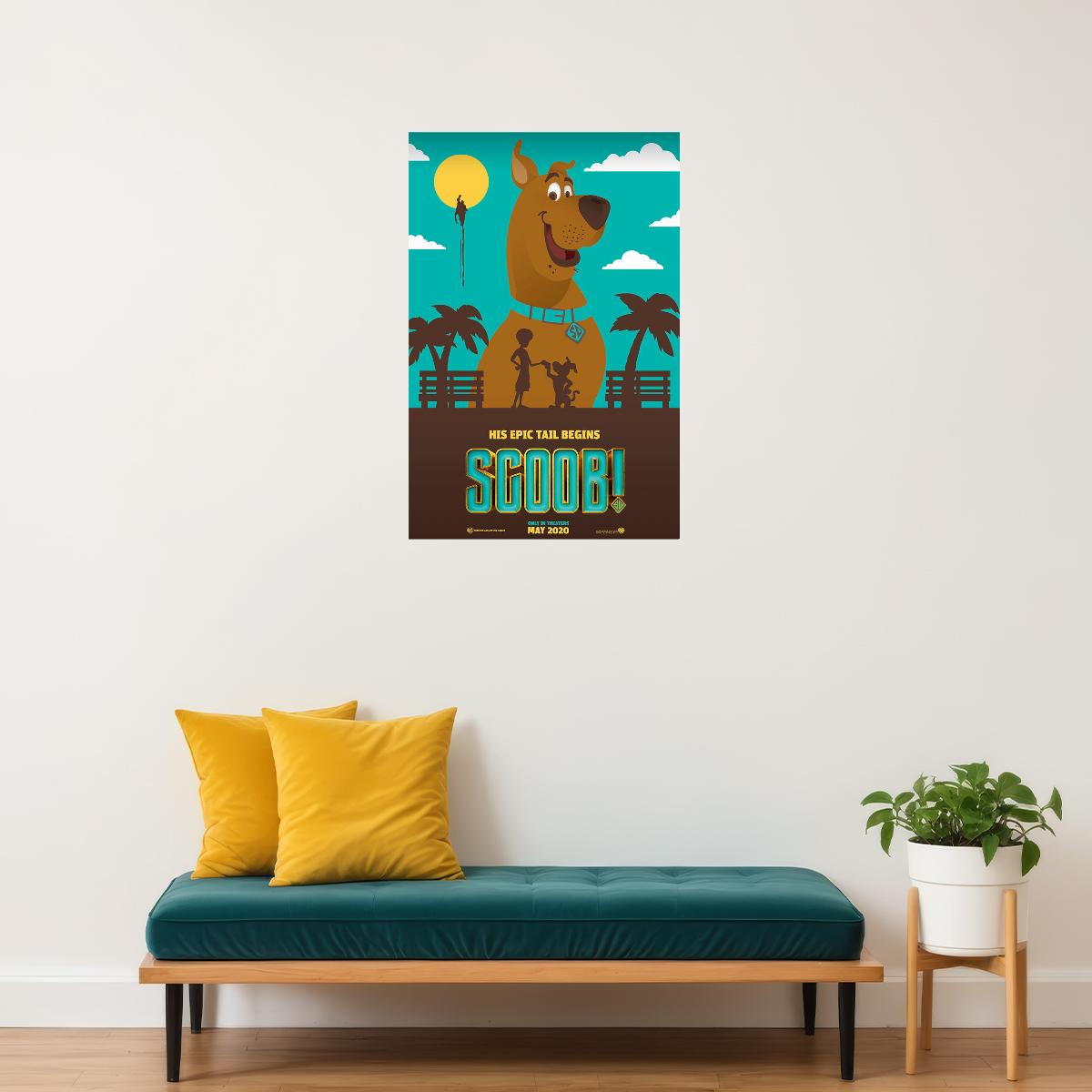 Cartoon Film Scooby Doo Epic Tail Poster Wall Art Print Home Wall Decor