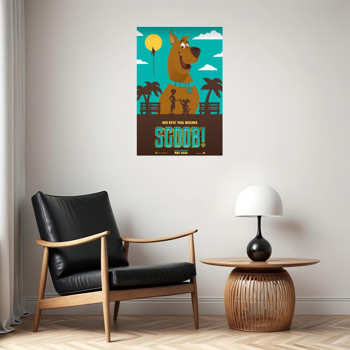 Cartoon Film Scooby Doo Epic Tail Poster Wall Art Print Home Wall Decor