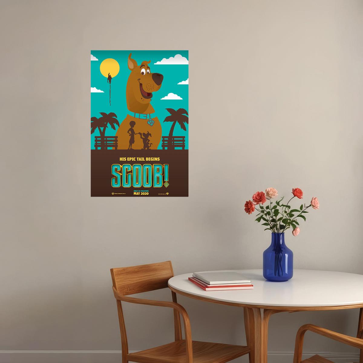 Cartoon Film Scooby Doo Epic Tail Poster Wall Art Print Home Wall Decor