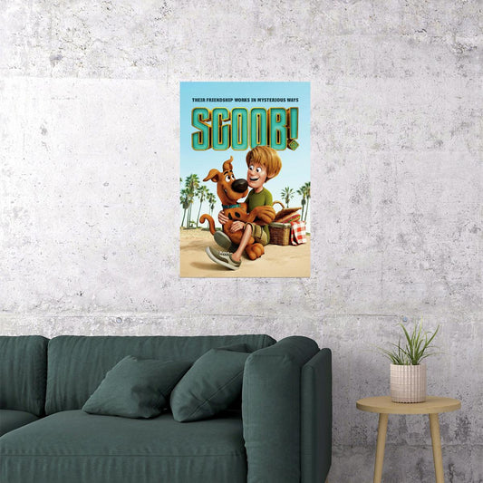 Scooby-doo Epic Tail Begins Mystery Cartoon Movie Poster Wall Art Print Home Wall Decor