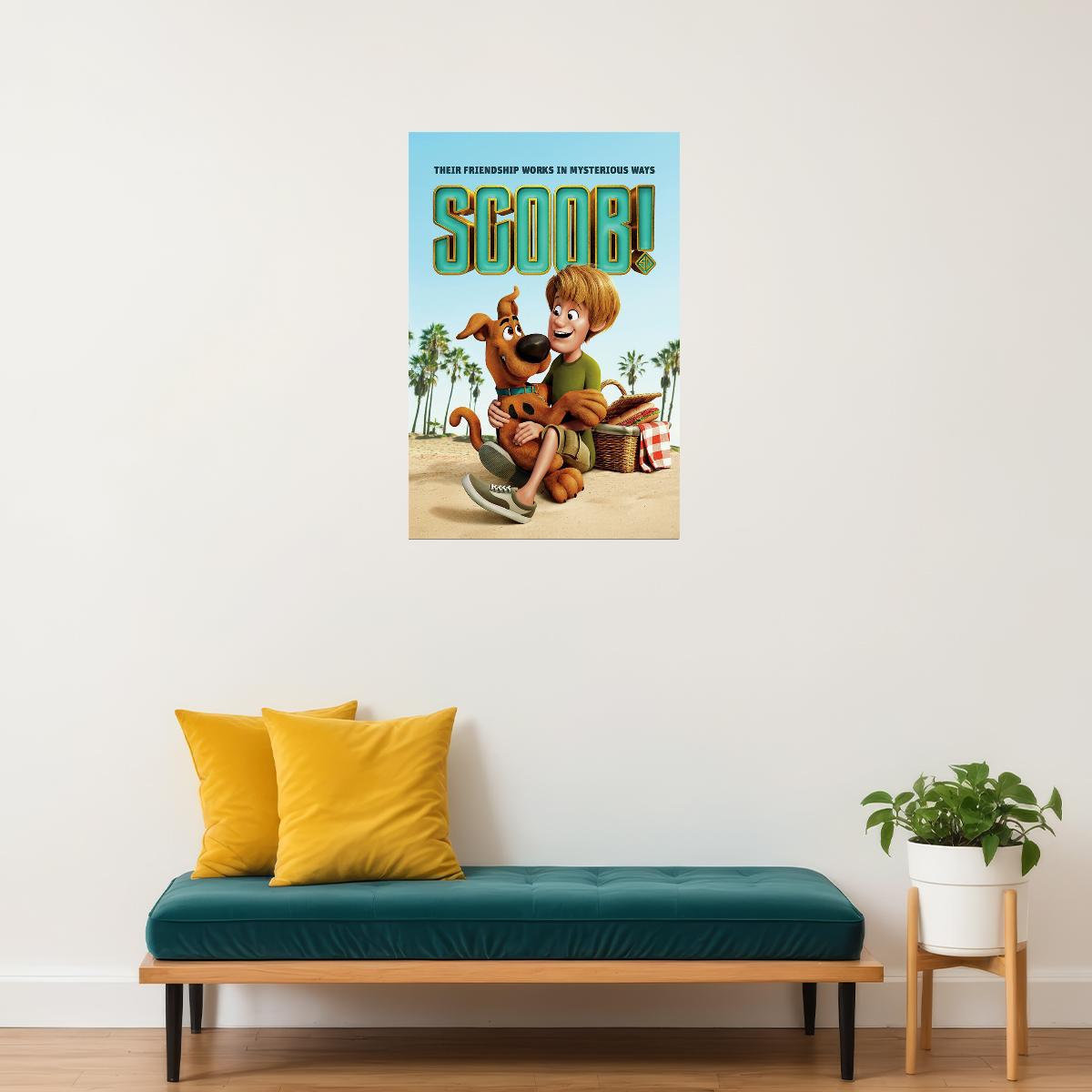 Scooby-doo Epic Tail Begins Mystery Cartoon Movie Poster Wall Art Print Home Wall Decor